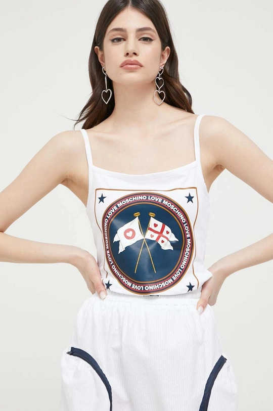 fehér Love Moschino top Női