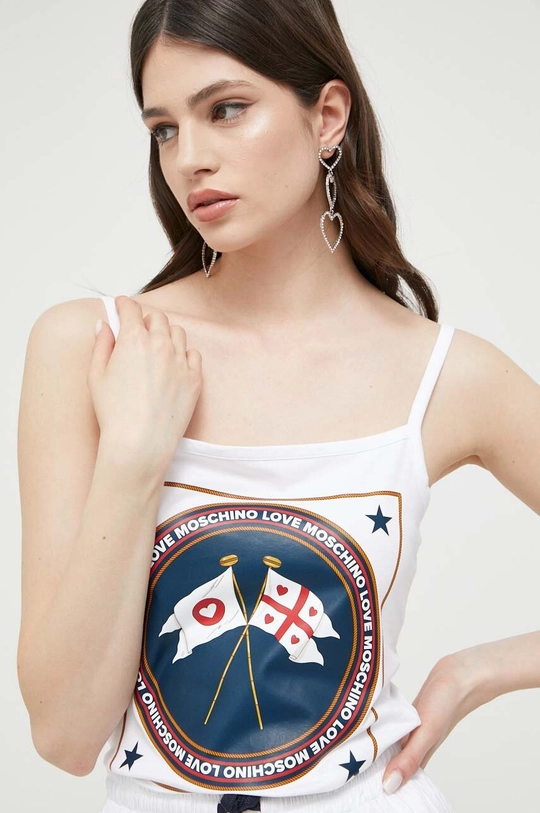 λευκό Top Love Moschino