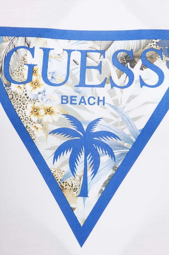 μπλε Βαμβακερό μπλουζάκι Guess