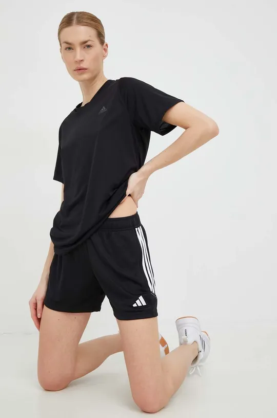 Majica kratkih rukava za trčanje adidas Performance Run Icons crna
