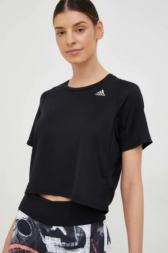 μαύρο Μπλουζάκι για τρέξιμο adidas Performance Fast Γυναικεία
