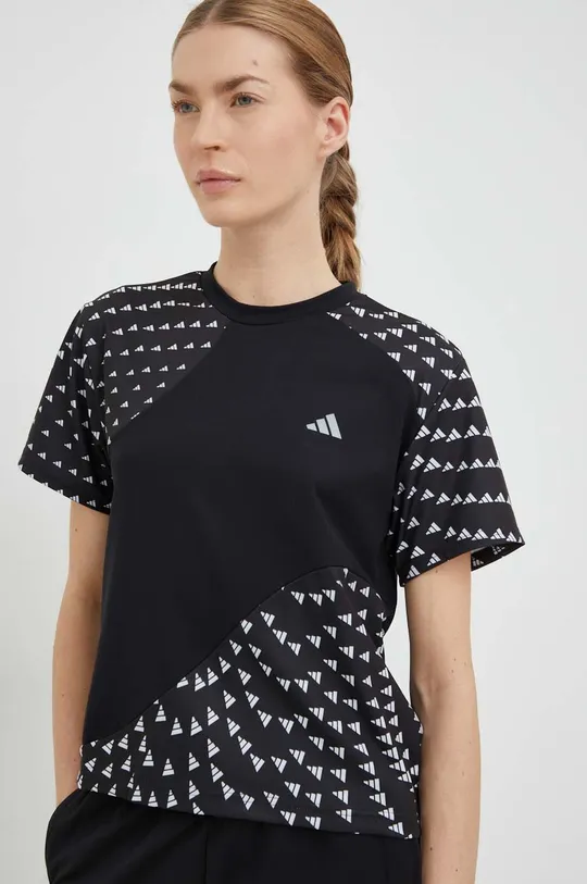 μαύρο Μπλουζάκι για τρέξιμο adidas Performance Run It Γυναικεία