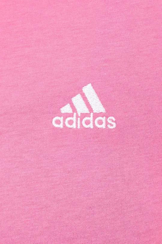 розовый Хлопковая футболка adidas