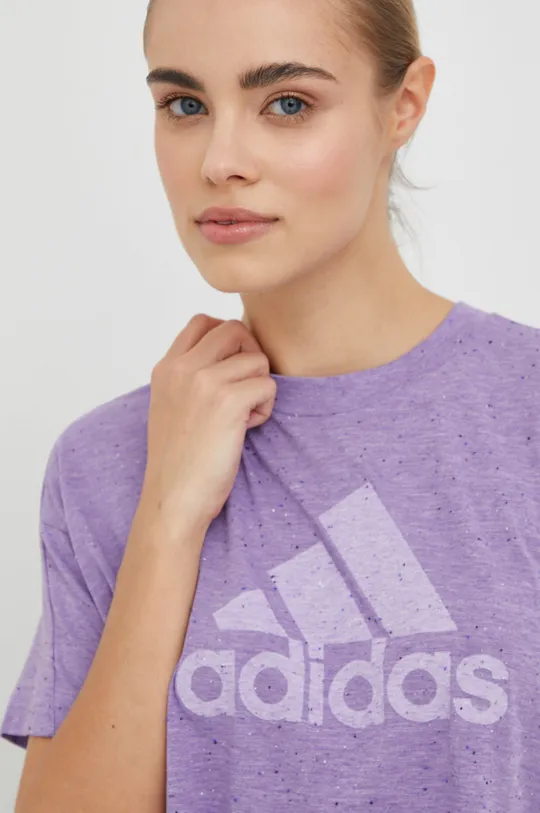 fialová Tričko adidas