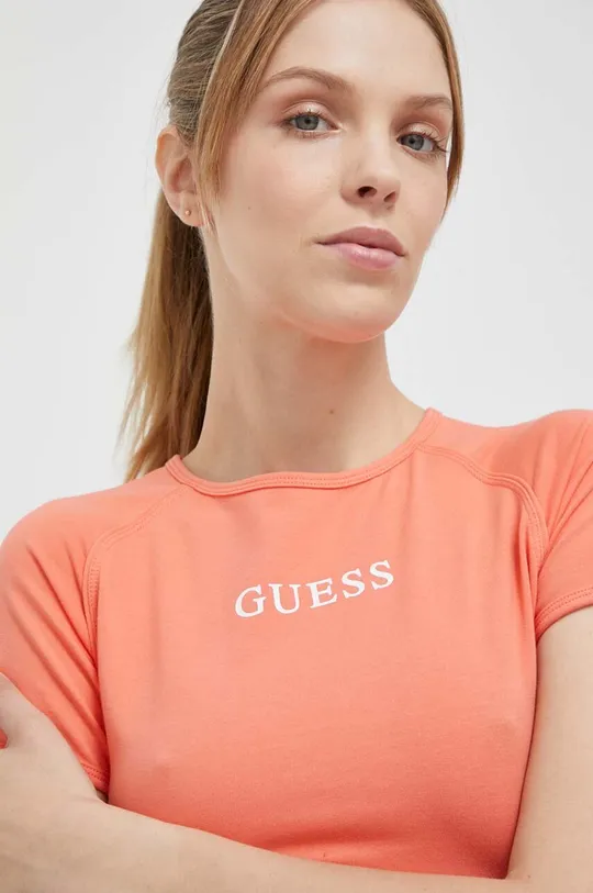 pomarańczowy Guess t-shirt ALINE