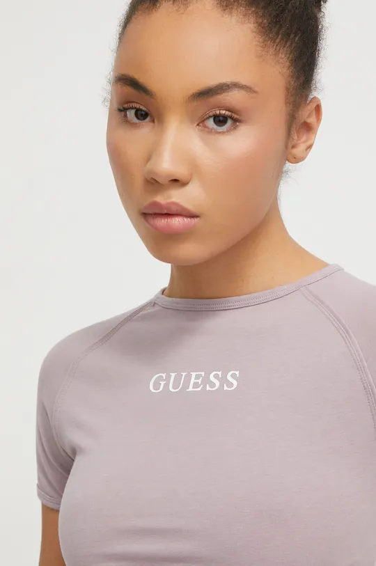 fioletowy Guess t-shirt ALINE