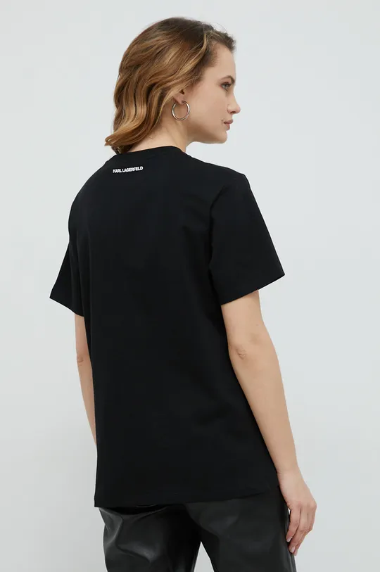 Βαμβακερό μπλουζάκι Karl Lagerfeld  100% Οργανικό βαμβάκι