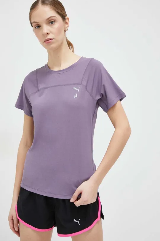 Μπλουζάκι για τρέξιμο Puma Seasons μωβ