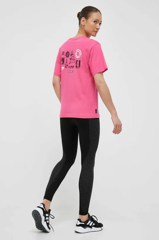 Puma t-shirt bawełniany różowy