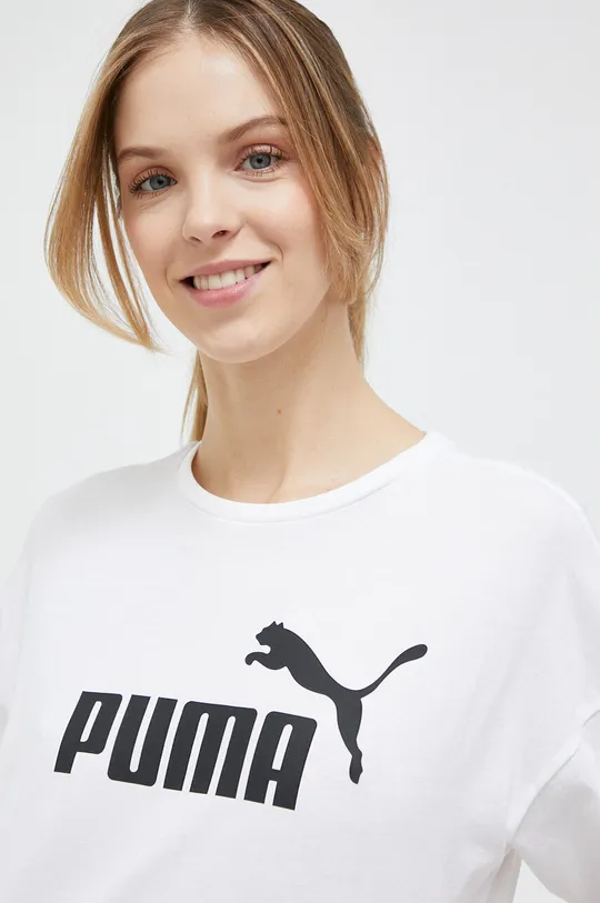 biały Puma t-shirt