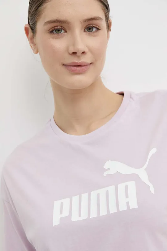 fioletowy Puma t-shirt