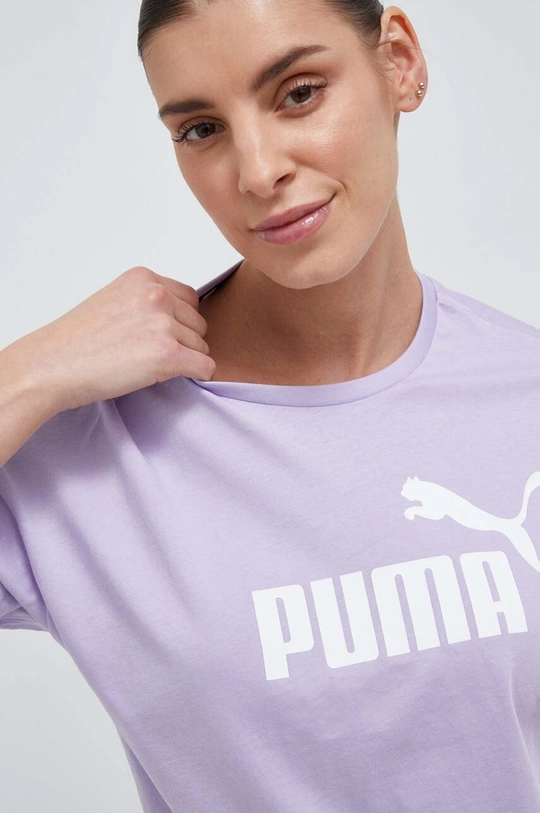 fioletowy Puma t-shirt