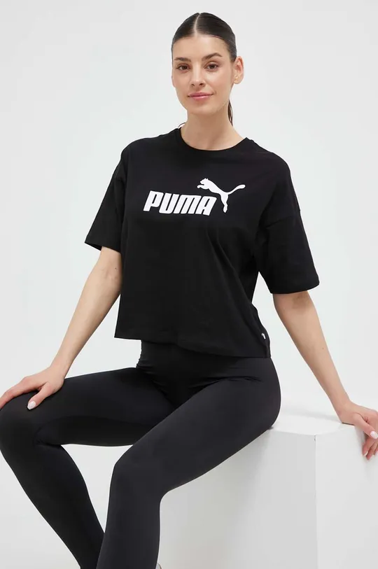 czarny Puma t-shirt Damski