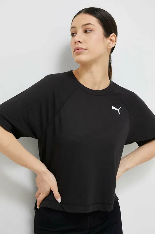 μαύρο Μπλουζάκι προπόνησης Puma Modern Sports Γυναικεία