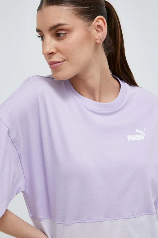 fioletowy Puma t-shirt