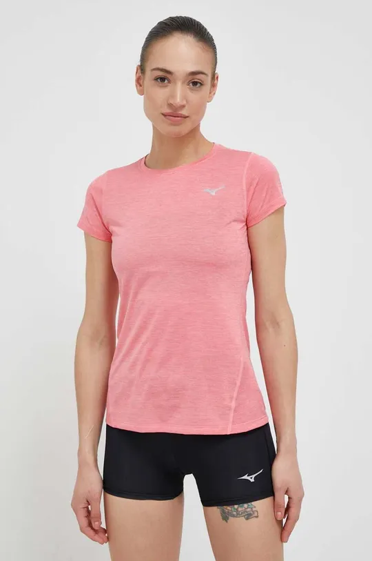 Mizuno t-shirt do biegania Impulse Core różowy