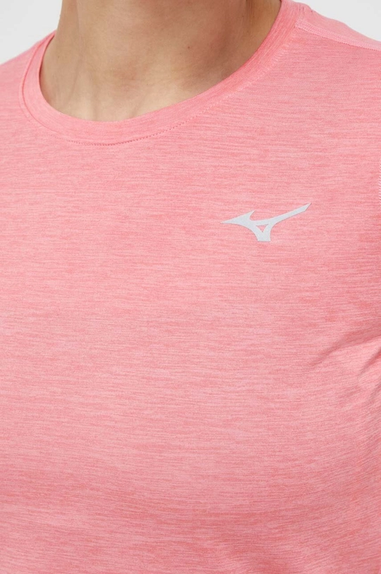 różowy Mizuno t-shirt do biegania Impulse Core