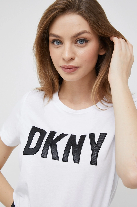 biały Dkny t-shirt