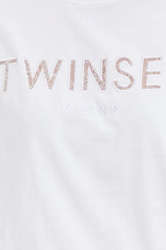 Βαμβακερό μπλουζάκι Twinset Γυναικεία