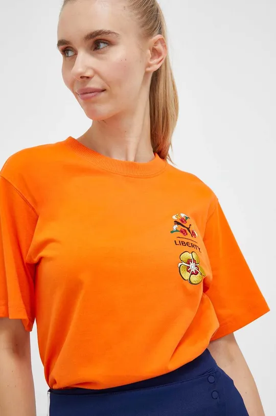 πορτοκαλί Βαμβακερό μπλουζάκι Puma X LIBERTY Γυναικεία
