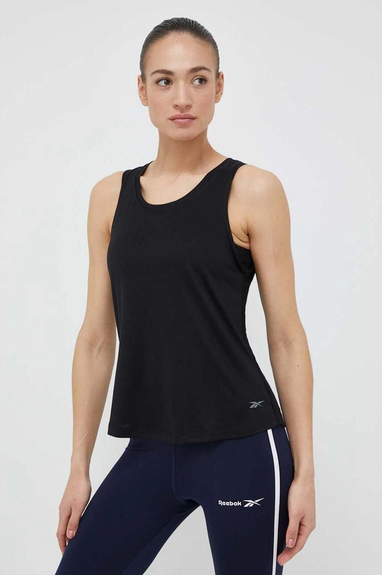 nero Reebok top da allenamento Activchill+DreamBlend Donna