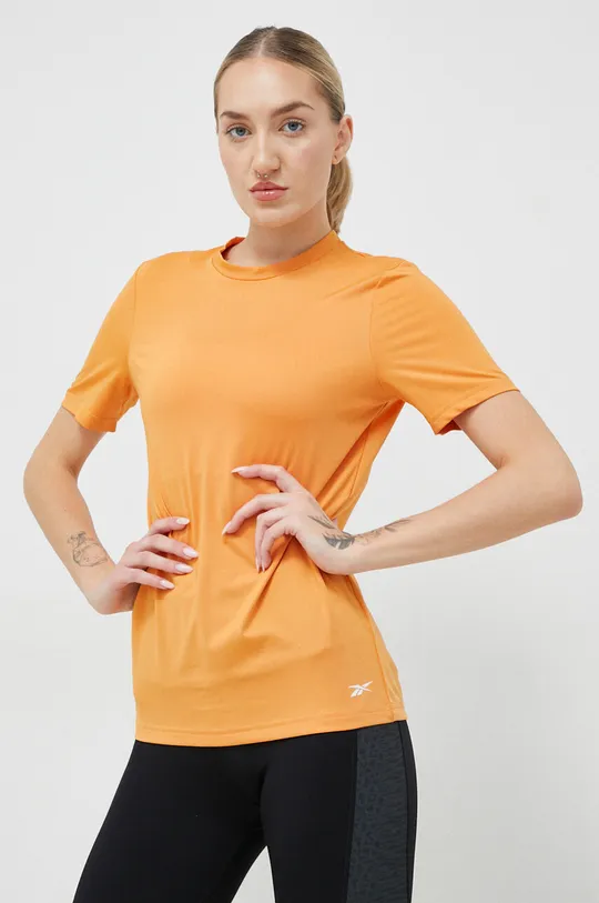 πορτοκαλί Μπλουζάκι προπόνησης Reebok Workout Ready