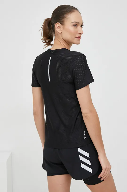 Μπλουζάκι για τρέξιμο adidas Performance Fast μαύρο
