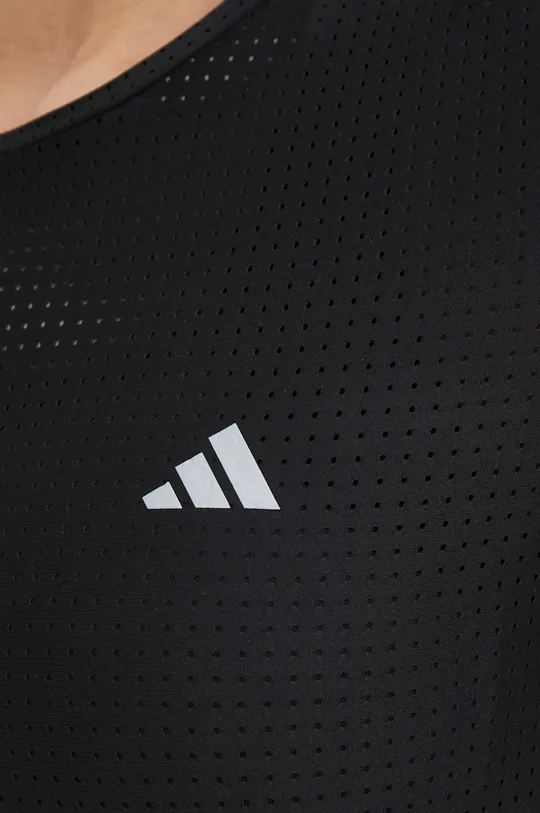 μαύρο Μπλουζάκι για τρέξιμο adidas Performance Fast
