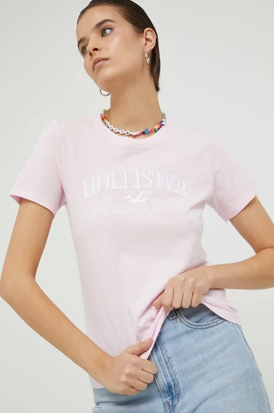 ροζ Longsleeve Hollister Co.