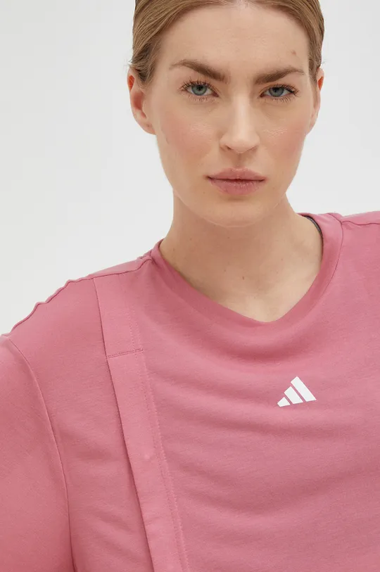 ružová Tehotenské tréningové tričko adidas Performance Training Essentials