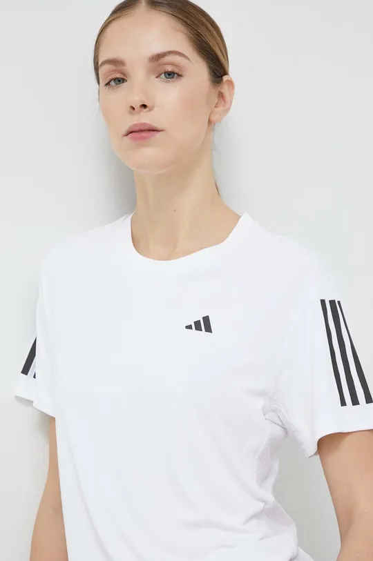 λευκό Μπλουζάκι για τρέξιμο adidas Performance Own the Run