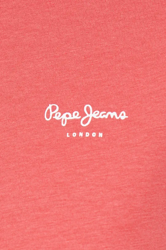 κόκκινο Βαμβακερό μπλουζάκι Pepe Jeans Bloom