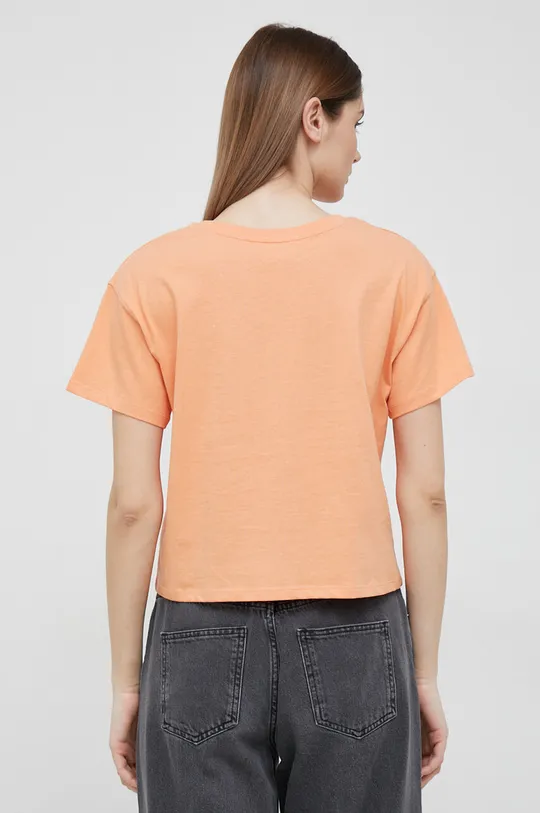 Bombažna kratka majica Pepe Jeans Wimani oranžna
