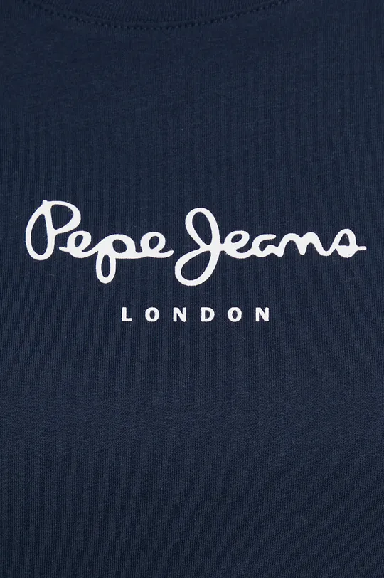 тёмно-синий Хлопковая футболка Pepe Jeans