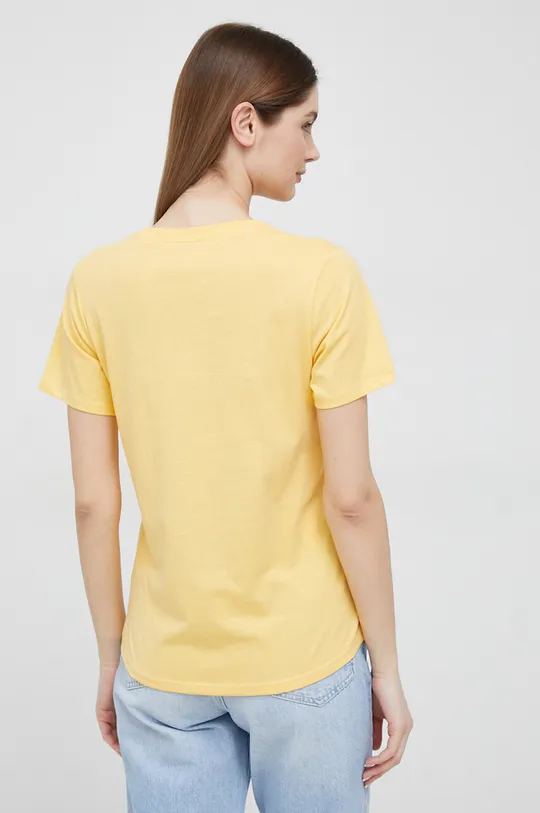 Βαμβακερό μπλουζάκι Pepe Jeans Wendy κίτρινο