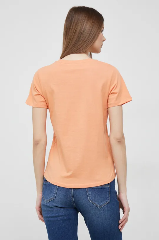 Βαμβακερό μπλουζάκι Pepe Jeans Wendy πορτοκαλί