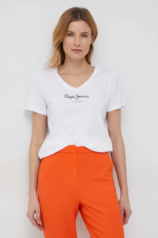 bianco Pepe Jeans t-shirt in cotone Wendy Donna