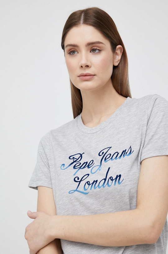 szary Pepe Jeans t-shirt Mara