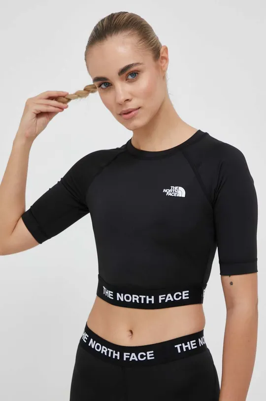 czarny The North Face t-shirt treningowy Damski