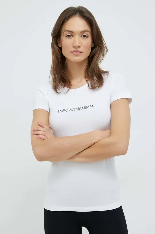 bela Kratka majica Emporio Armani Underwear Ženski