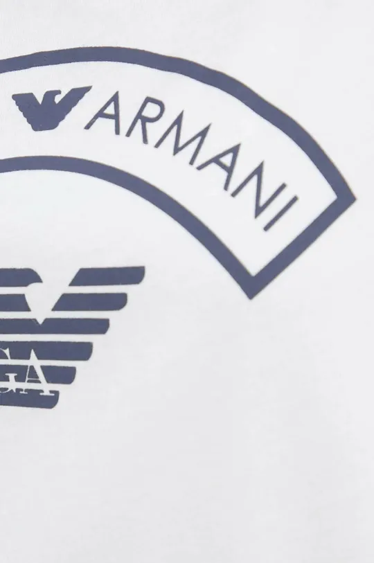 білий Бавовняна футболка lounge Emporio Armani Underwear