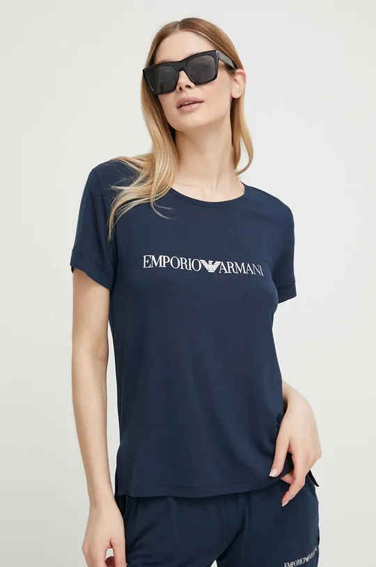 σκούρο μπλε Μπλουζάκι παραλίας Emporio Armani Underwear Γυναικεία