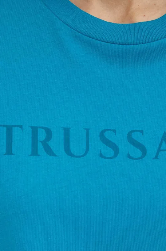 τιρκουάζ Βαμβακερό μπλουζάκι Trussardi