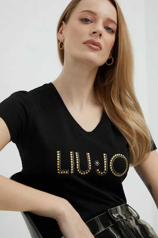 czarny Liu Jo t-shirt