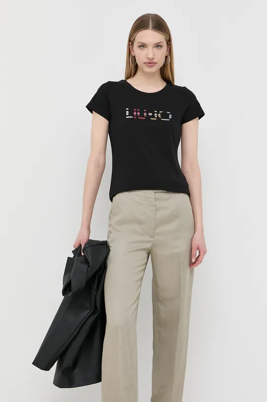 črna Kratka majica Liu Jo Ženski