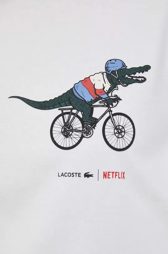 Бавовняна футболка Lacoste x Netflix Жіночий