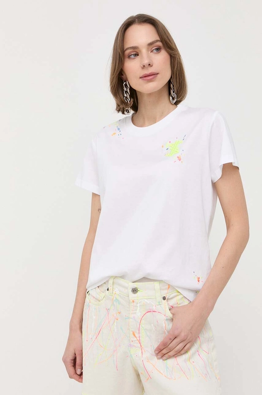 biały Twinset t-shirt bawełniany Twinset x MyFo Damski