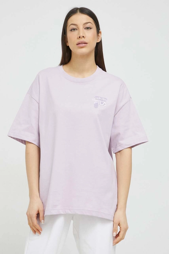 violetto Fila t-shirt in cotone