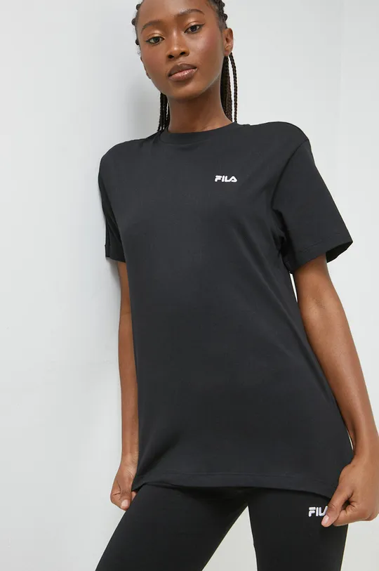 czarny Fila t-shirt bawełniany Biendorf