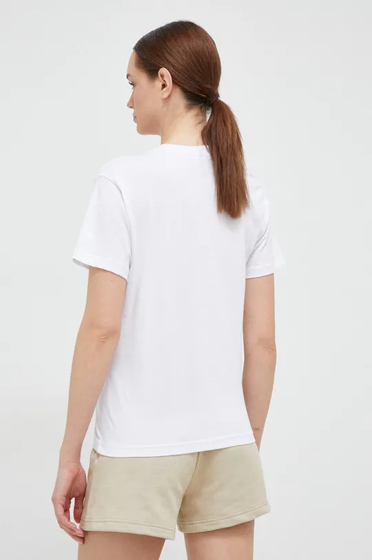 Βαμβακερό μπλουζάκι Fila 2-pack λευκό